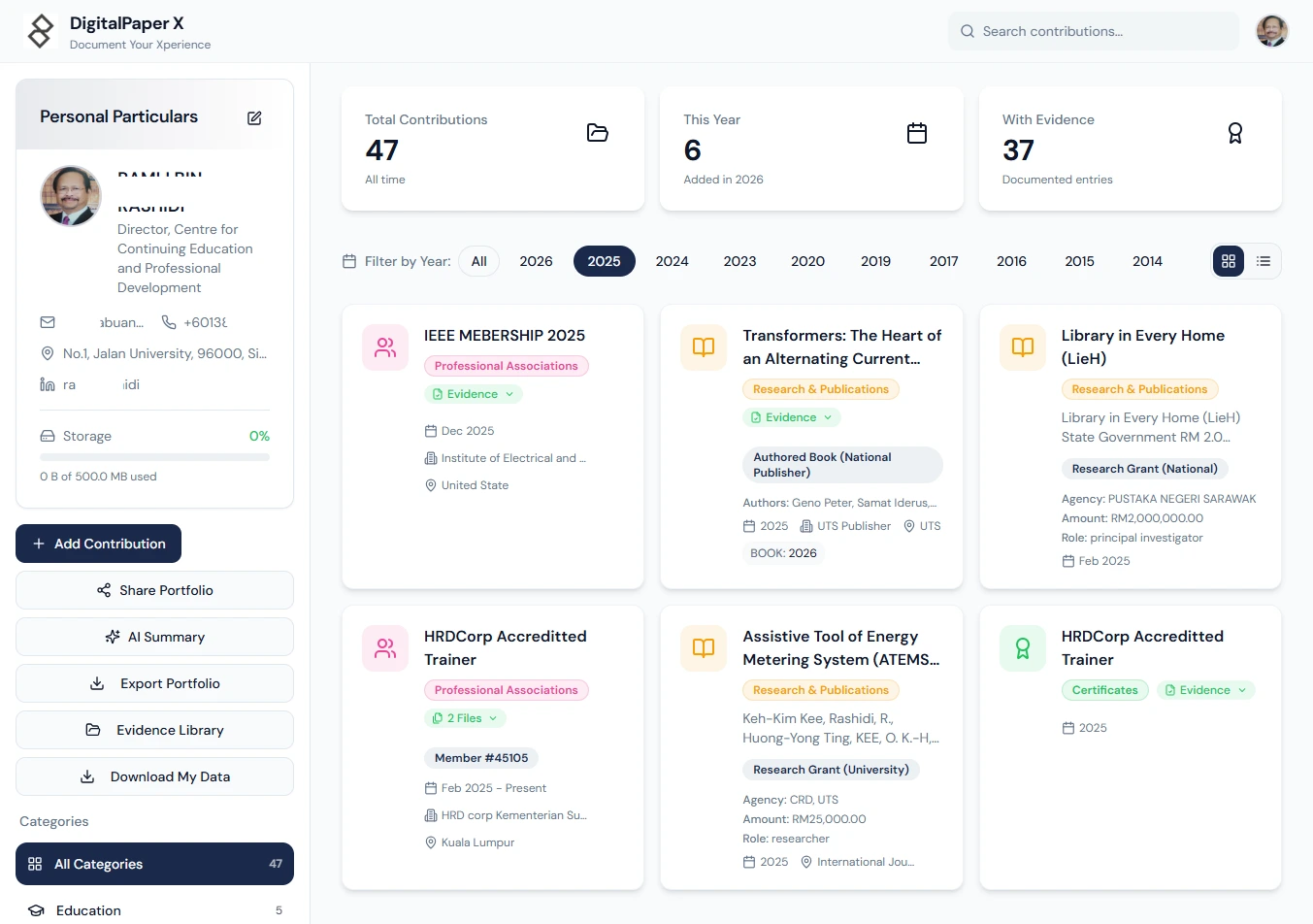 DigitalPaperX digital platform for documenting experiences and content