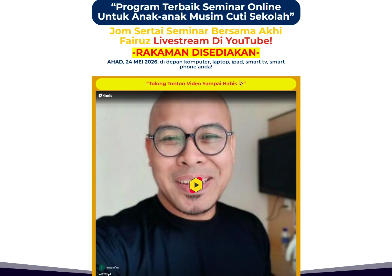 PendidikanSeksualiti education program and webinar website