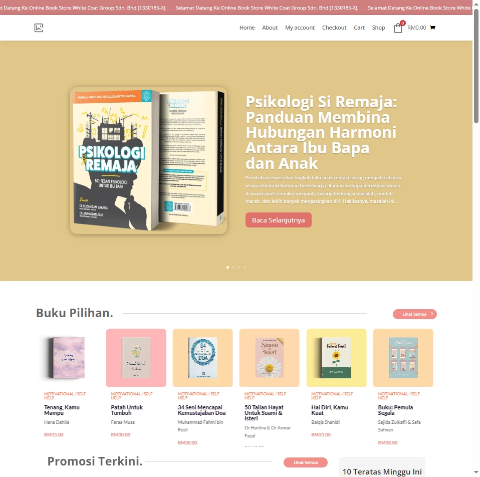 WhiteCoat publisher and online bookstore website